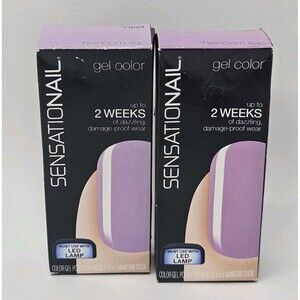 SensatioNail Heirloom Lilac Light Purple Gel Color Nail Polish 71623 Lot Of 2